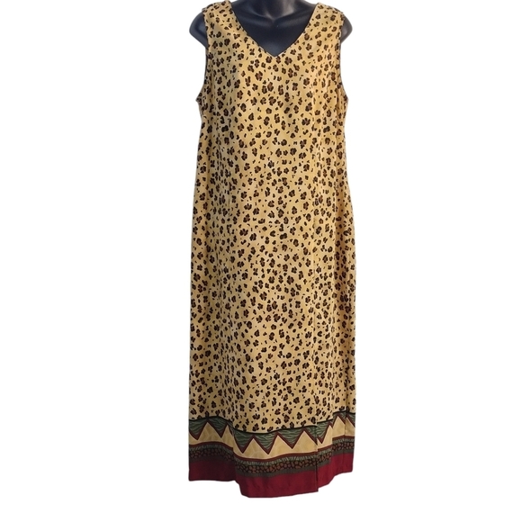 Kathie Lee Collection Dress women's Multi Color Sheath Dress Sz L - Picture 1 of 8
